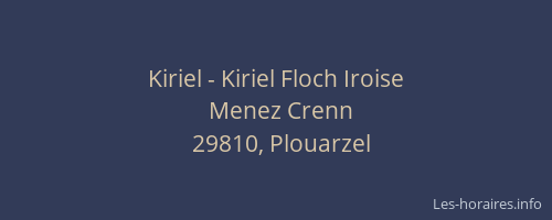 Kiriel - Kiriel Floch Iroise