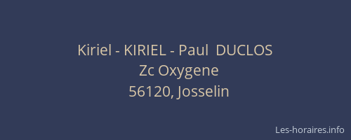 Kiriel - KIRIEL - Paul  DUCLOS