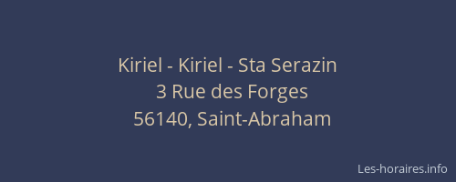 Kiriel - Kiriel - Sta Serazin