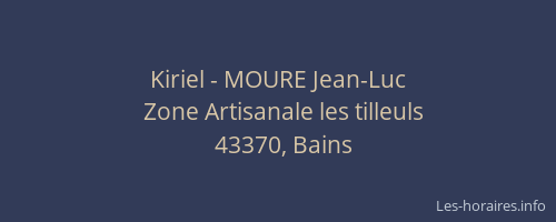 Kiriel - MOURE Jean-Luc