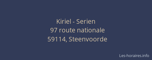Kiriel - Serien