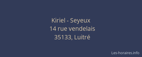 Kiriel - Seyeux
