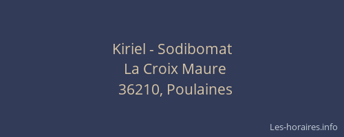 Kiriel - Sodibomat