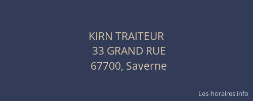 KIRN TRAITEUR