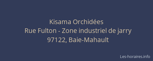 Kisama Orchid&eacute;es