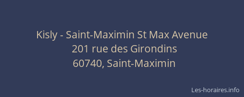 Kisly - Saint-Maximin St Max Avenue