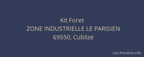 Kit Foret