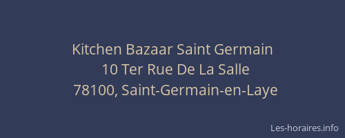 Kitchen Bazaar Saint Germain
