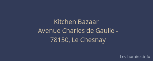 Kitchen Bazaar