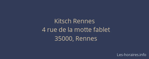 Kitsch Rennes