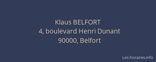 Klaus BELFORT