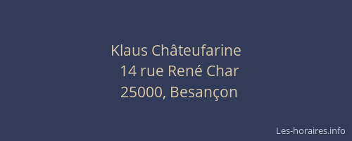 Klaus Châteufarine