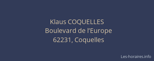 Klaus COQUELLES