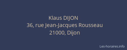 Klaus DIJON