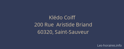Kl&eacute;do Coiff