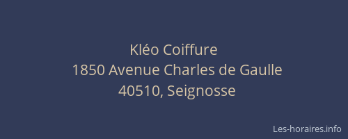 Kl&eacute;o Coiffure