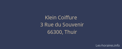 Klein Coiffure