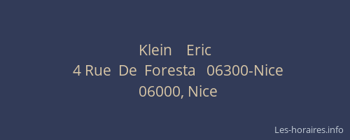 Klein    Eric