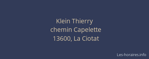 Klein Thierry