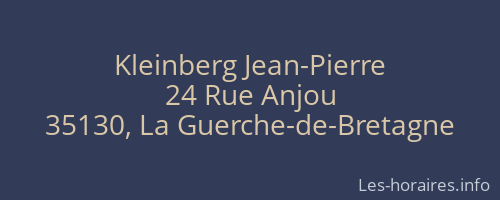 Kleinberg Jean-Pierre