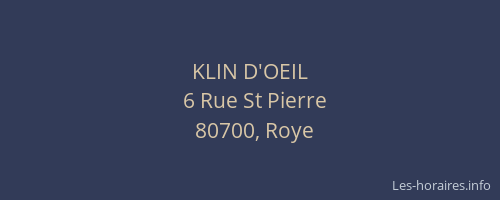 KLIN D'OEIL