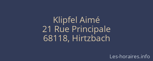 Klipfel Aimé