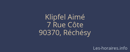 Klipfel Aimé