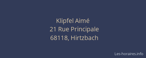 Klipfel Aim&eacute;