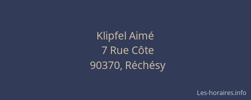 Klipfel Aim&eacute;