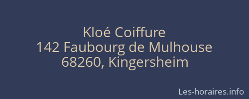 Kloé Coiffure