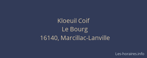 Kloeuil Coif