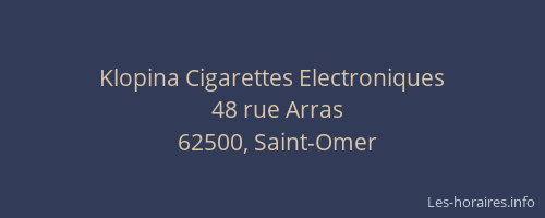 Klopina Cigarettes Electroniques