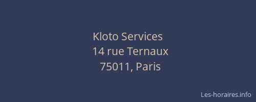Kloto Services