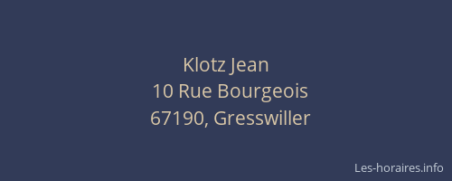 Klotz Jean