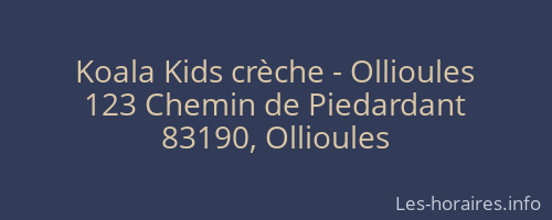Koala Kids crèche - Ollioules