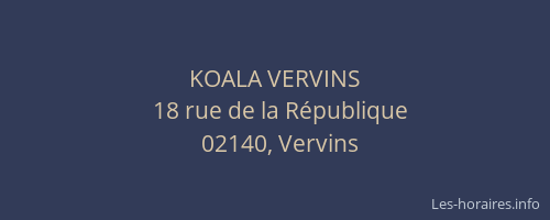 KOALA VERVINS