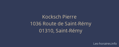 Kocksch Pierre