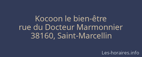 Kocoon le bien-être