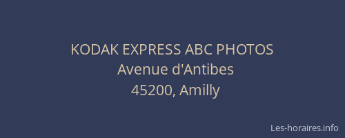 KODAK EXPRESS ABC PHOTOS