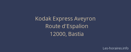 Kodak Express Aveyron