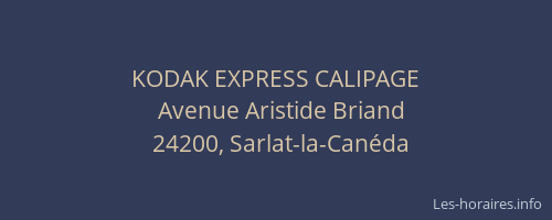 KODAK EXPRESS CALIPAGE