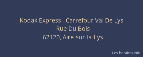 Kodak Express - Carrefour Val De Lys