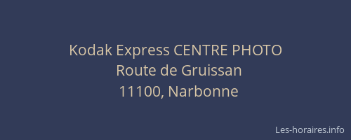 Kodak Express CENTRE PHOTO