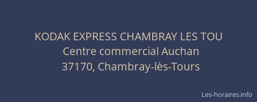 KODAK EXPRESS CHAMBRAY LES TOU
