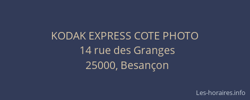 KODAK EXPRESS COTE PHOTO