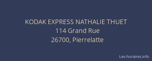 KODAK EXPRESS NATHALIE THUET