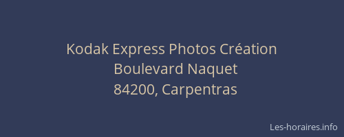 Kodak Express Photos Création