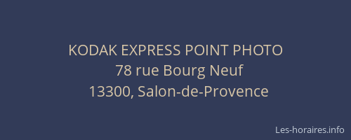 KODAK EXPRESS POINT PHOTO