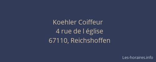 Koehler Coiffeur