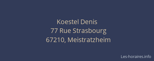 Koestel Denis